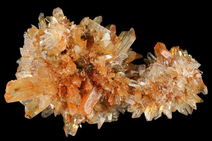 Orange Creedite Crystal Cluster - Durango, Mexico #175092